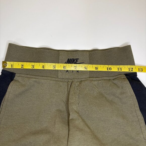 Nike Air Jogger Sweat‎ Pants Womens Size XS Olive Green Black Color Block Fleece - Picture 6 of 9